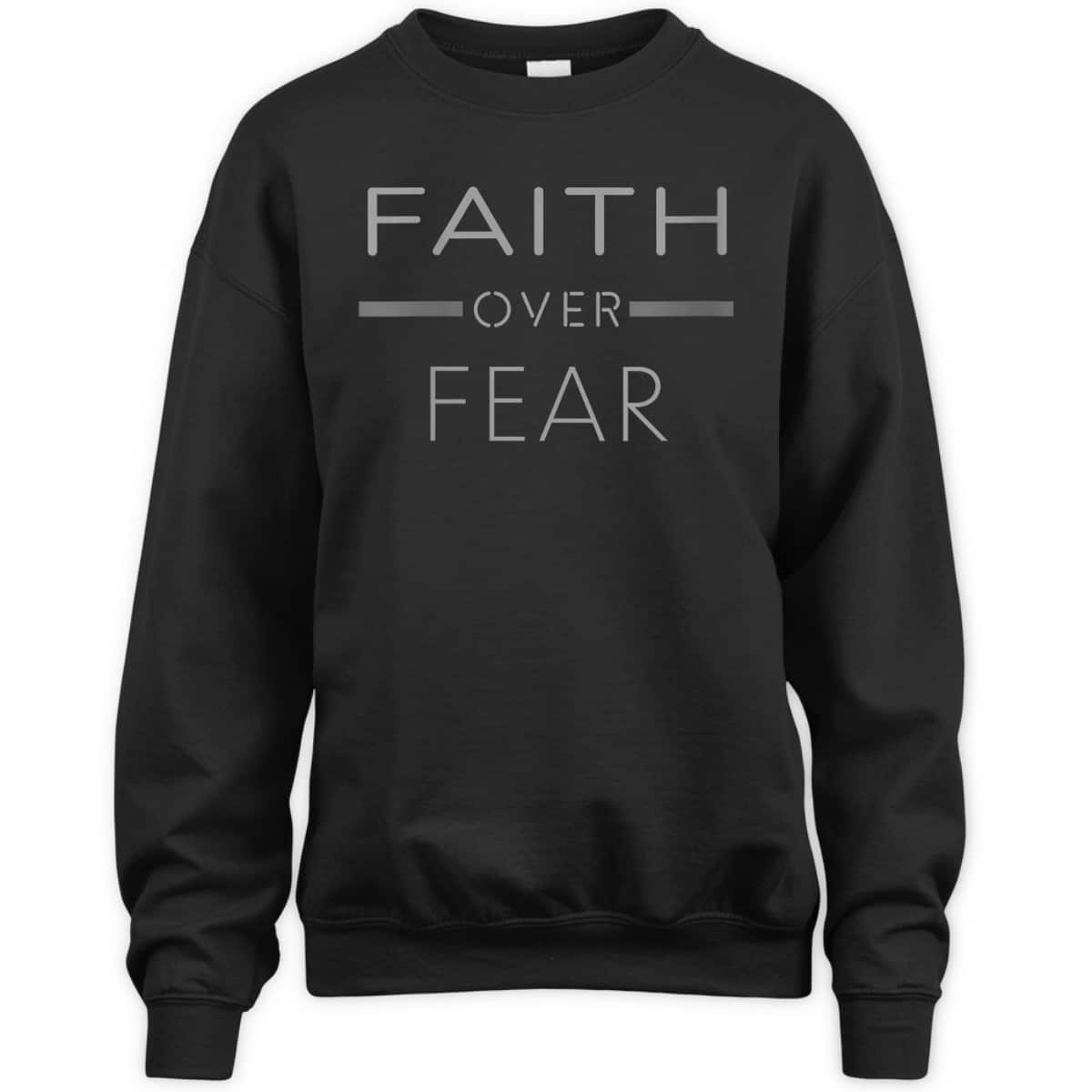 Faith Over Fear Vintage Religious Christian T-Shirt Faith Over Fear Vintage Religious Christian T-Shirt