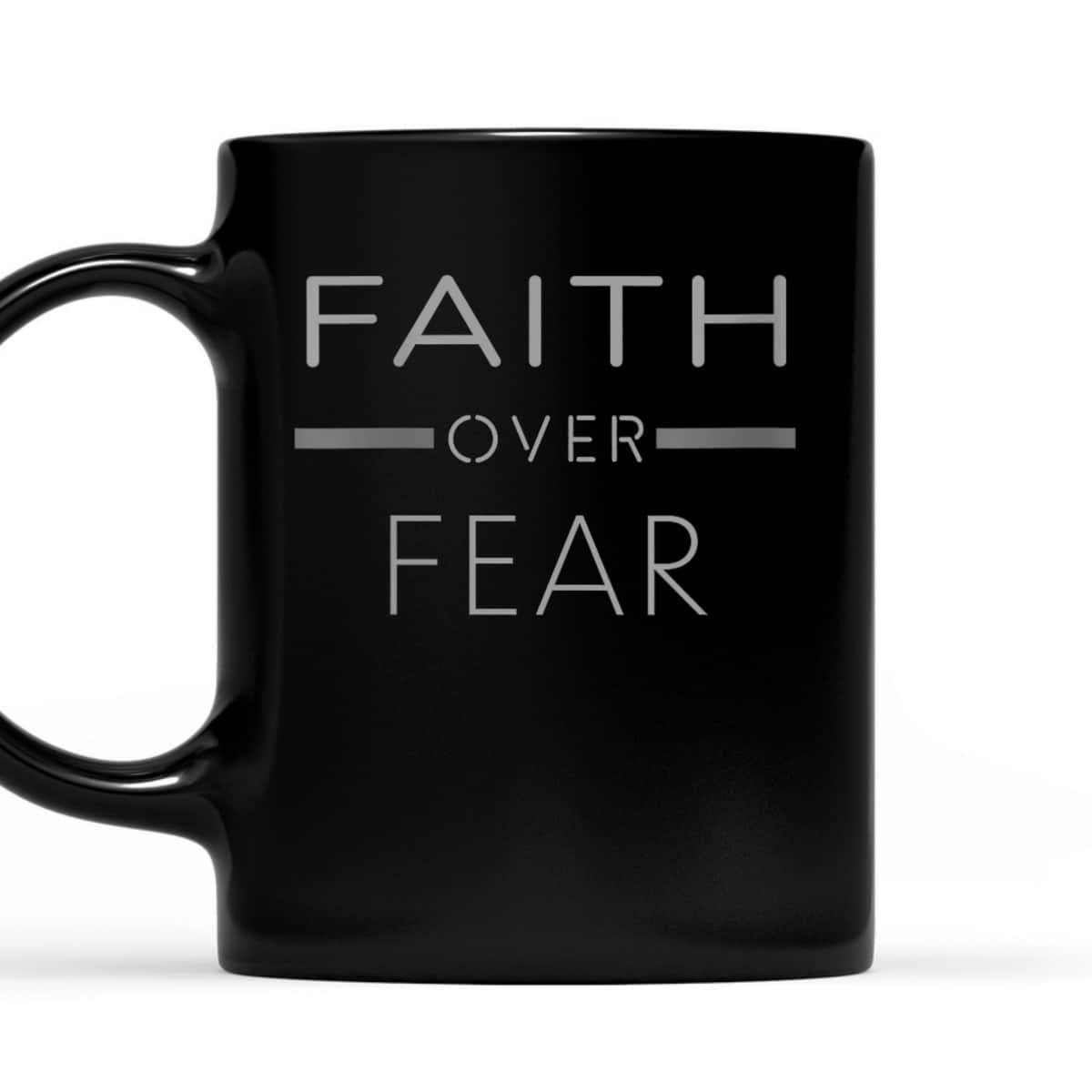 Faith Over Fear Vintage Religious Christian T-Shirt Faith Over Fear Vintage Religious Christian T-Shirt