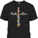 Faith Over Fear Cross Inspirational Christian Religious T-Shirt Faith Over Fear Cross Inspirational Christian Religious T-Shirt