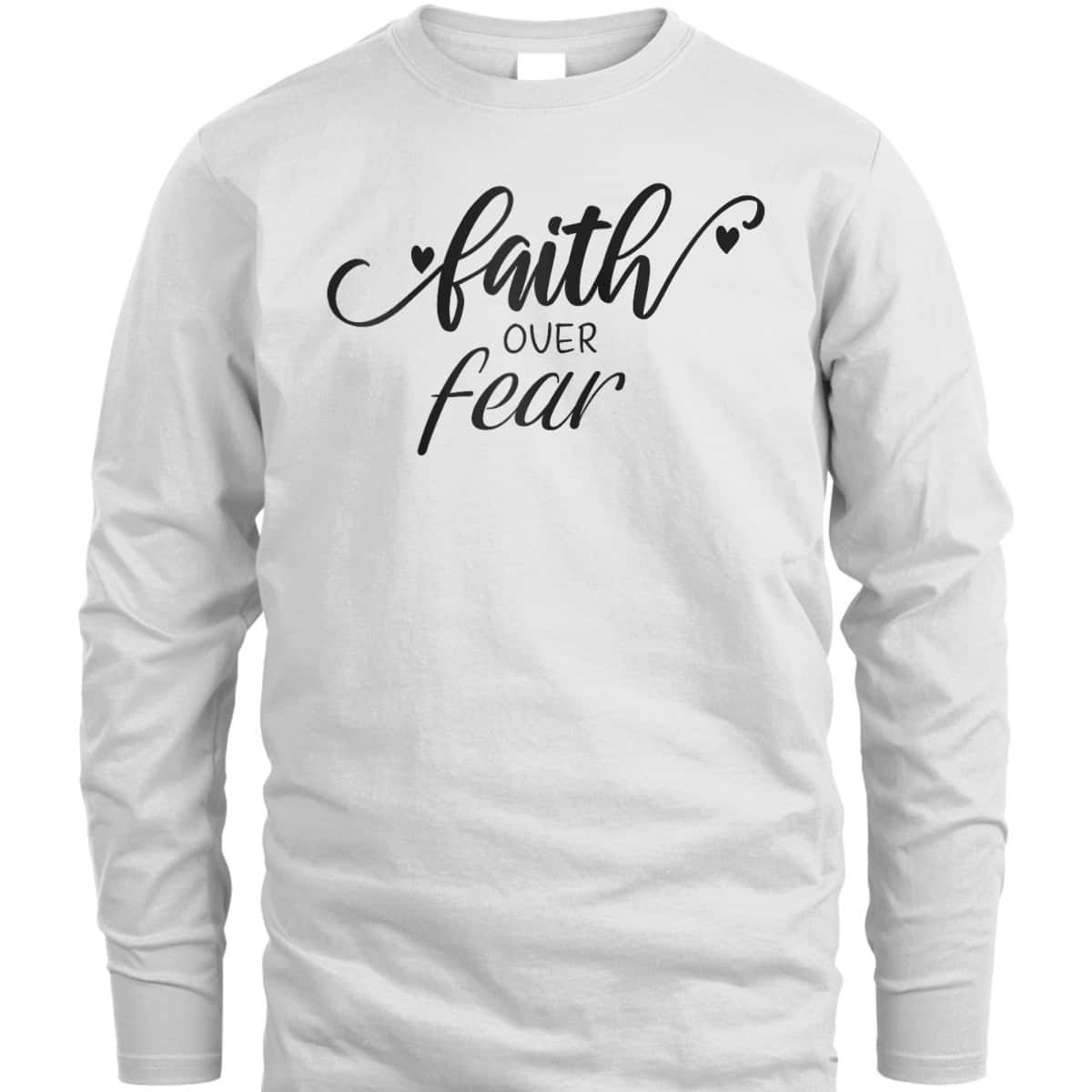 Faith Over Fear T-Shirt Christian Inspirational Vintage Gift Faith Over Fear T-Shirt Christian Inspirational Vintage Gift