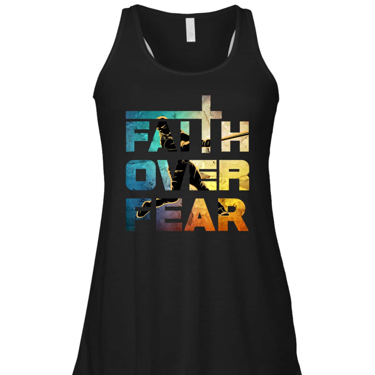 Faith Over Fear Faith Quote Jesus Christ Baseball Lovers T-Shirt Faith Over Fear Faith Quote Jesus Christ Baseball Lovers T-Shirt