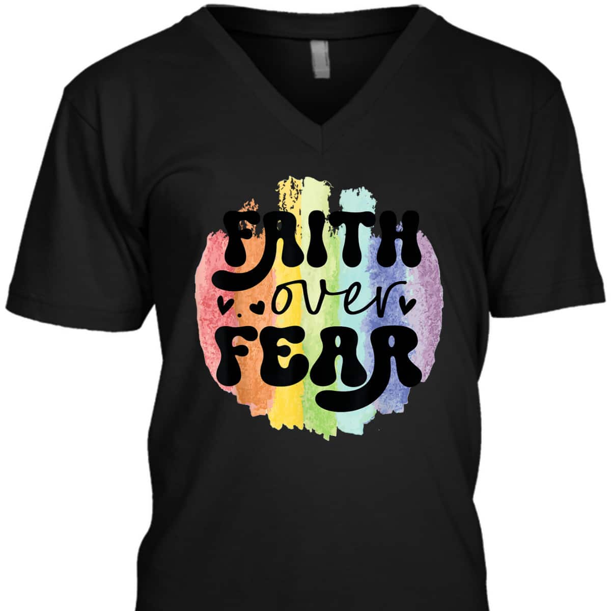Inspirational Quote Faith Over Fear T-Shirt Christian Religious Gift Inspirational Quote Faith Over Fear T-Shirt Christian Religious Gift