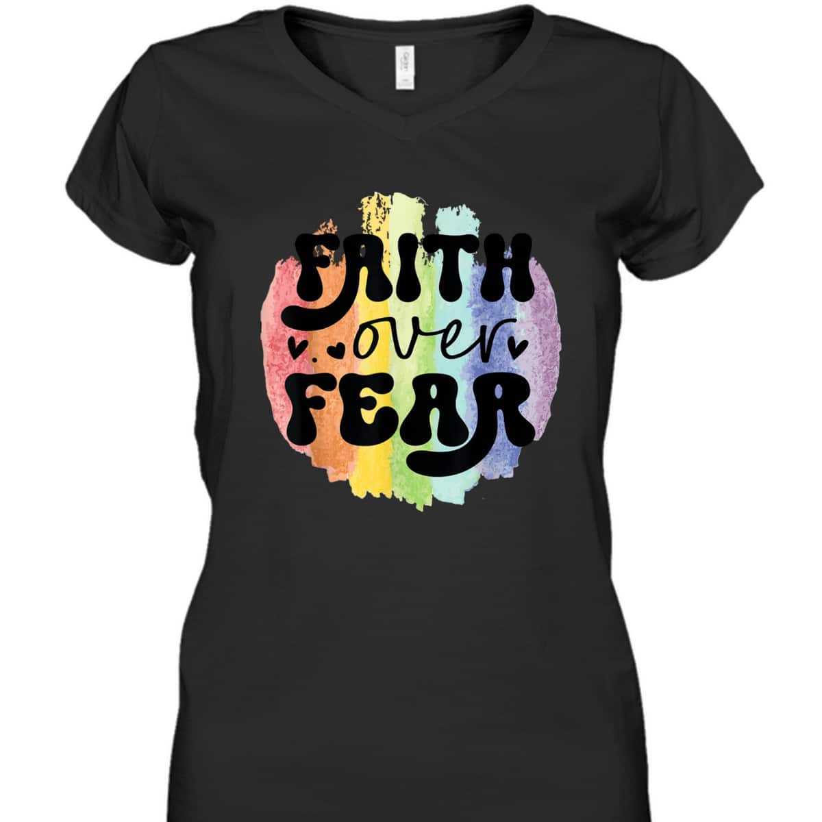 Inspirational Quote Faith Over Fear T-Shirt Christian Religious Gift Inspirational Quote Faith Over Fear T-Shirt Christian Religious Gift