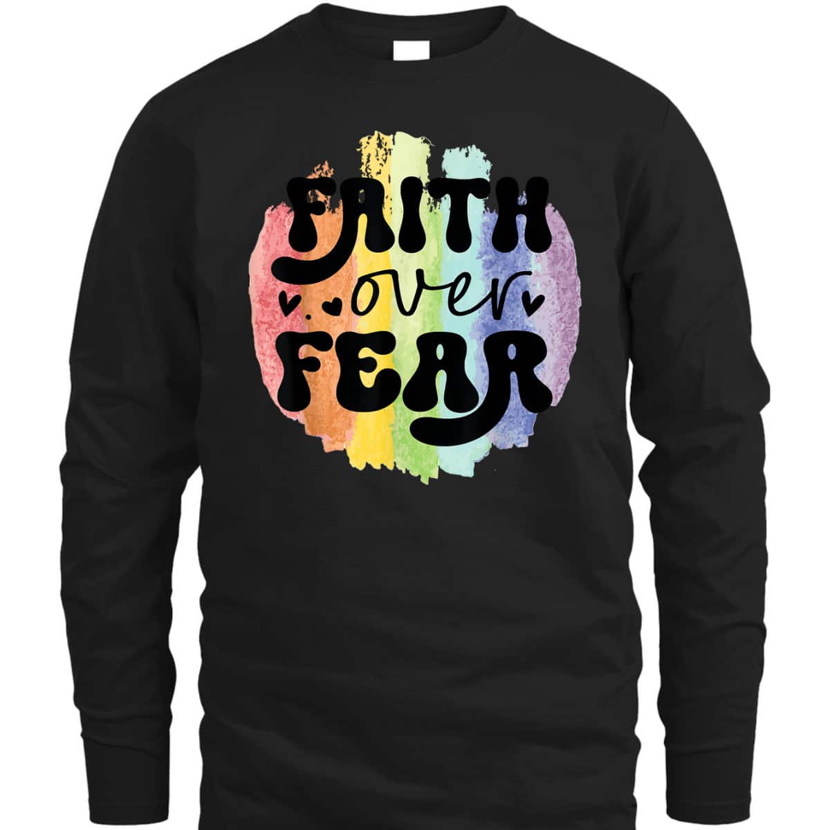 Inspirational Quote Faith Over Fear T-Shirt Christian Religious Gift Inspirational Quote Faith Over Fear T-Shirt Christian Religious Gift