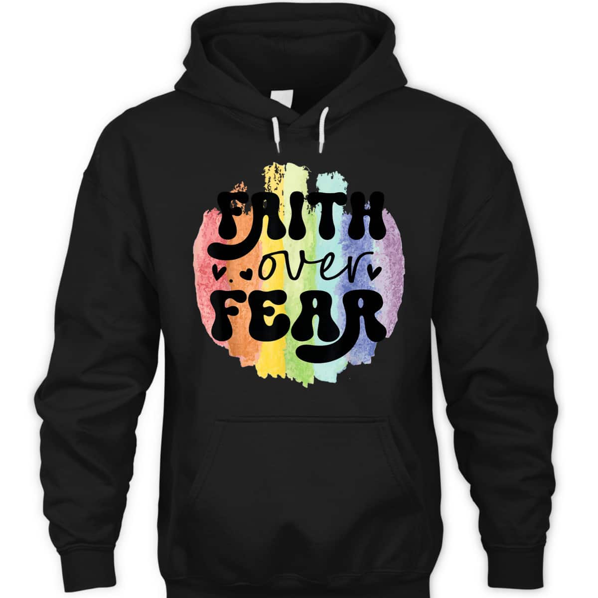 Inspirational Quote Faith Over Fear T-Shirt Christian Religious Gift Inspirational Quote Faith Over Fear T-Shirt Christian Religious Gift