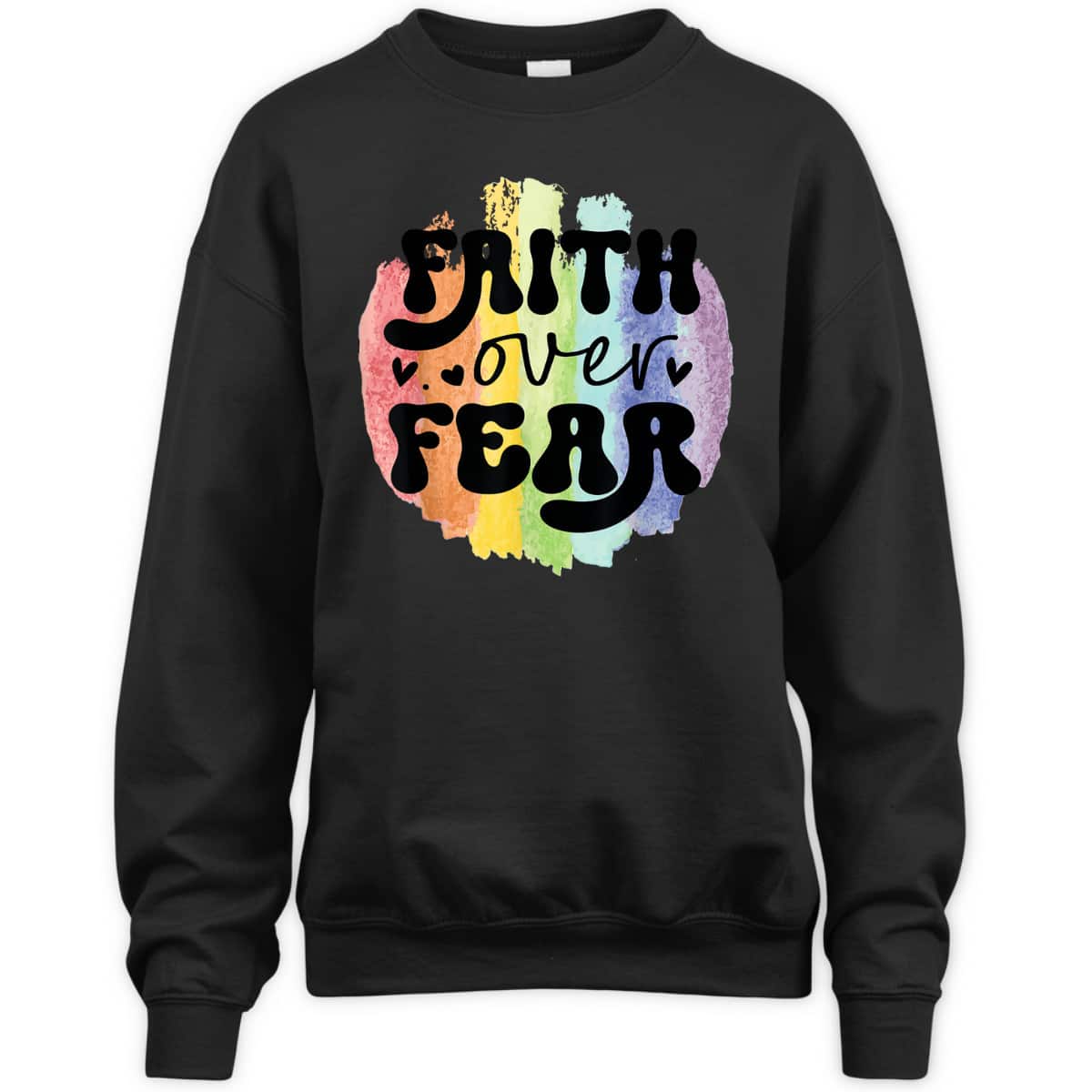 Inspirational Quote Faith Over Fear T-Shirt Christian Religious Gift Inspirational Quote Faith Over Fear T-Shirt Christian Religious Gift