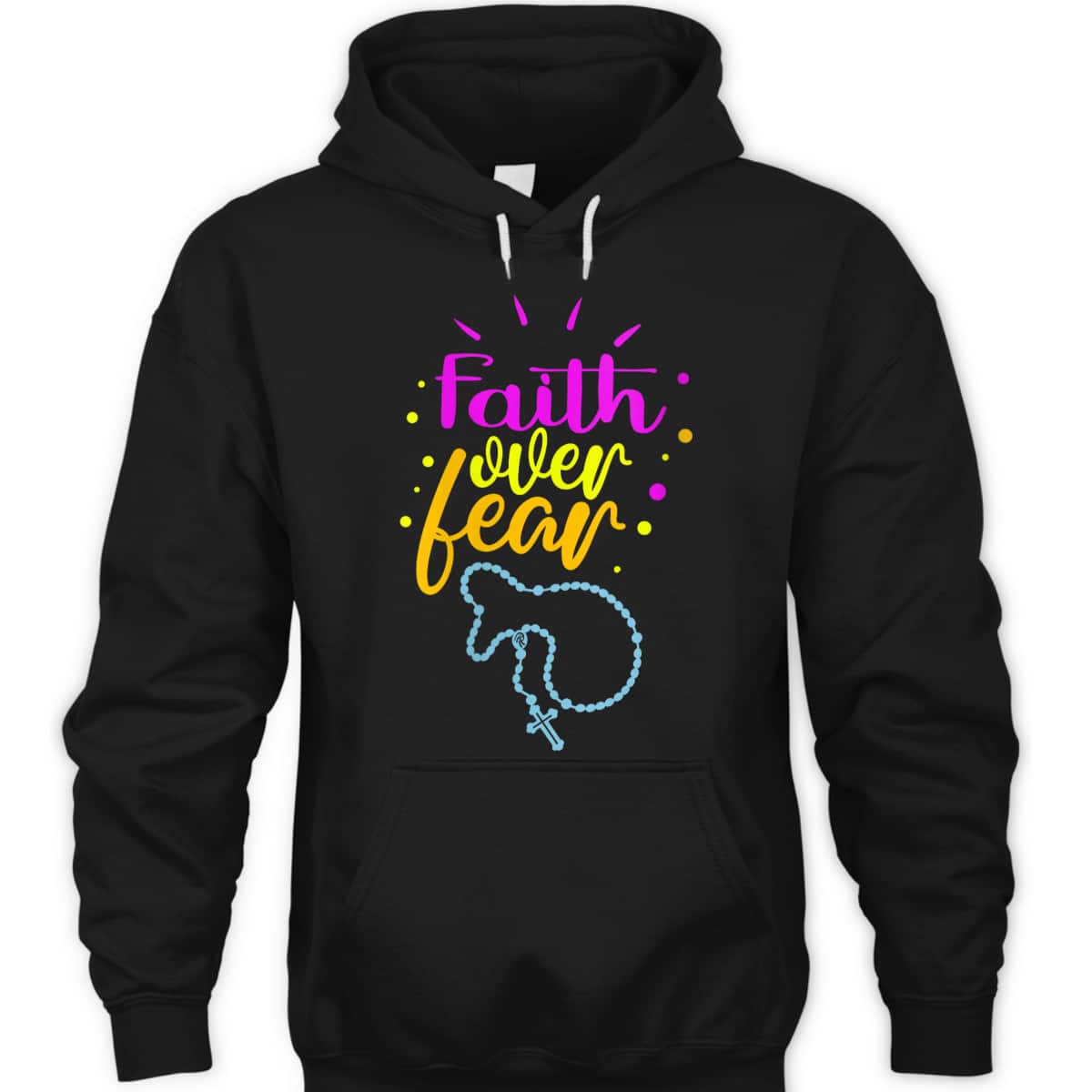 Christian Faith Over Fear T-Shirt Faith Religious Bible Verse Gift Christian Faith Over Fear T-Shirt Faith Religious Bible Verse Gift