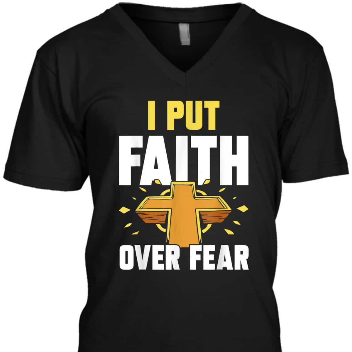 I Put Faith Over Fear T-Shirt Jesus Religious Bible Verse Gift I Put Faith Over Fear T-Shirt Jesus Religious Bible Verse Gift