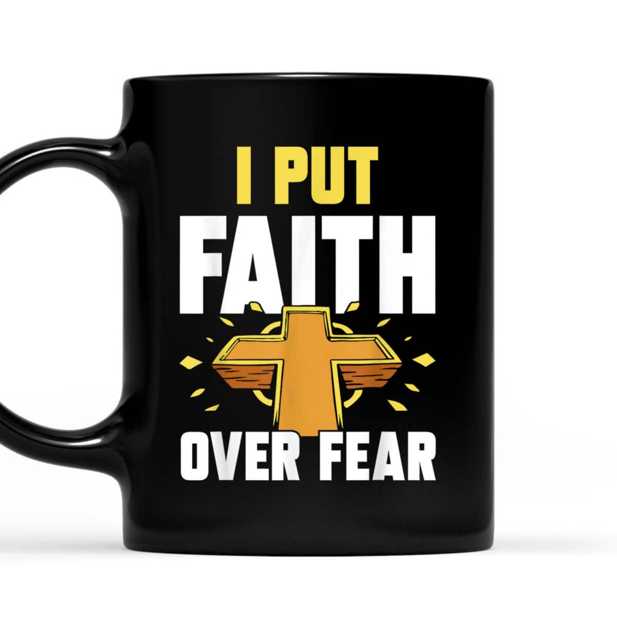I Put Faith Over Fear T-Shirt Jesus Religious Bible Verse Gift I Put Faith Over Fear T-Shirt Jesus Religious Bible Verse Gift