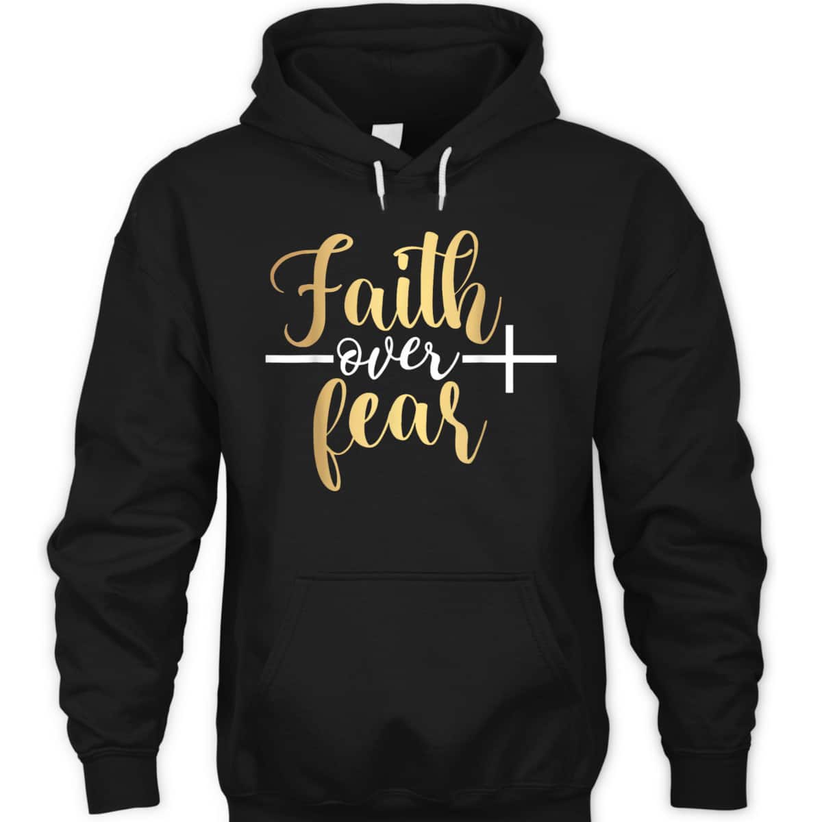 Jesus Christian Cross Faith Over Fear Religious Saying T-Shirt Jesus Christian Cross Faith Over Fear Religious Saying T-Shirt