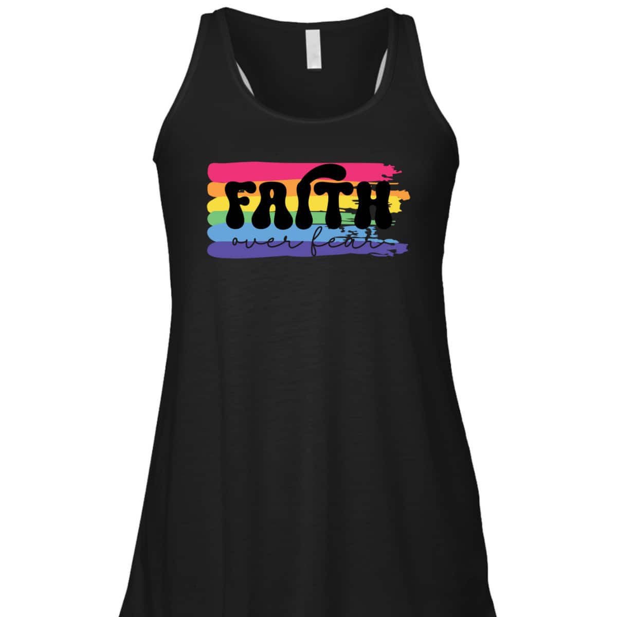 Inspirational Christian Faith Over Fear T-Shirt Religious Gift For Believers Inspirational Christian Faith Over Fear T-Shirt Religious Gift For Believers