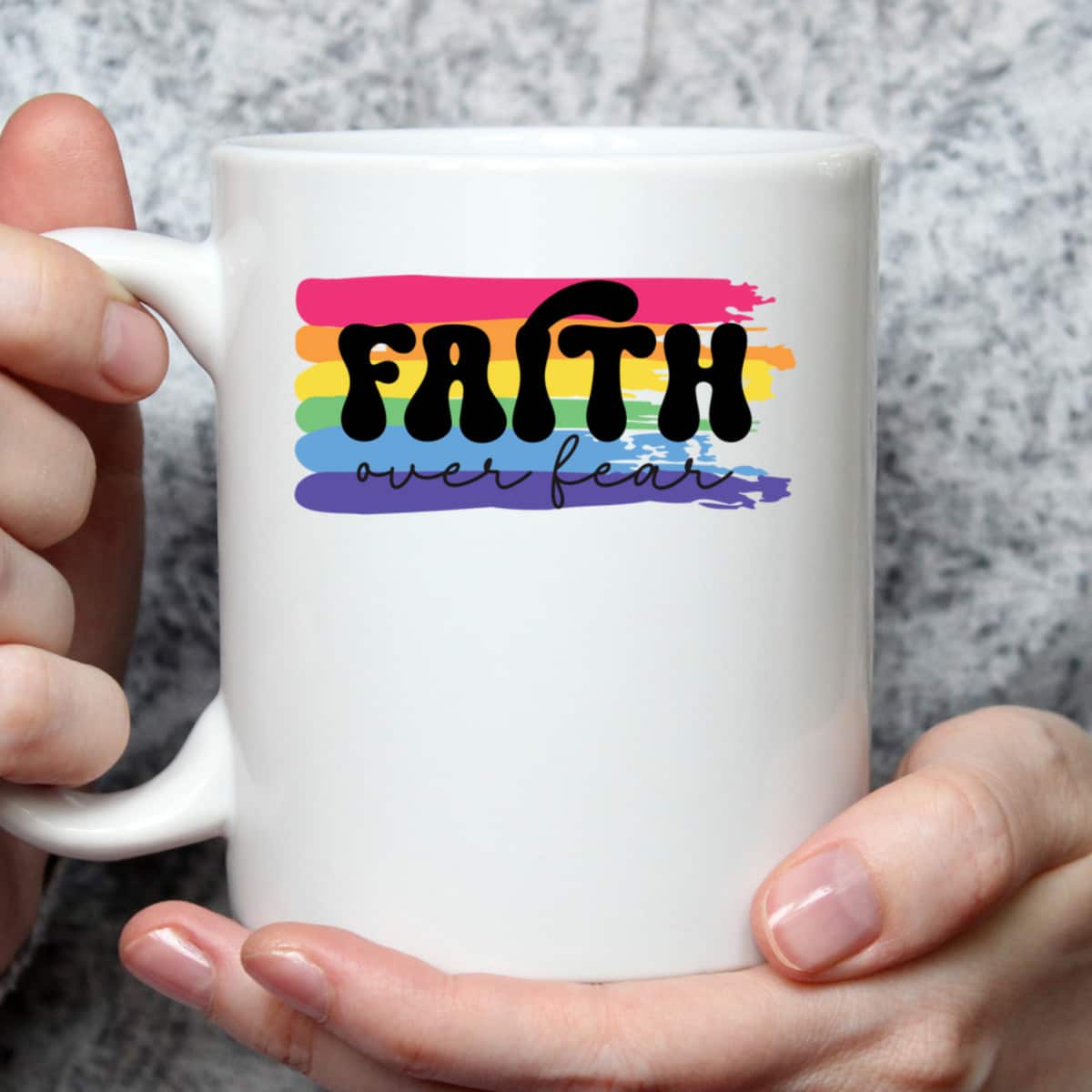 Inspirational Christian Faith Over Fear T-Shirt Religious Gift For Believers Inspirational Christian Faith Over Fear T-Shirt Religious Gift For Believers