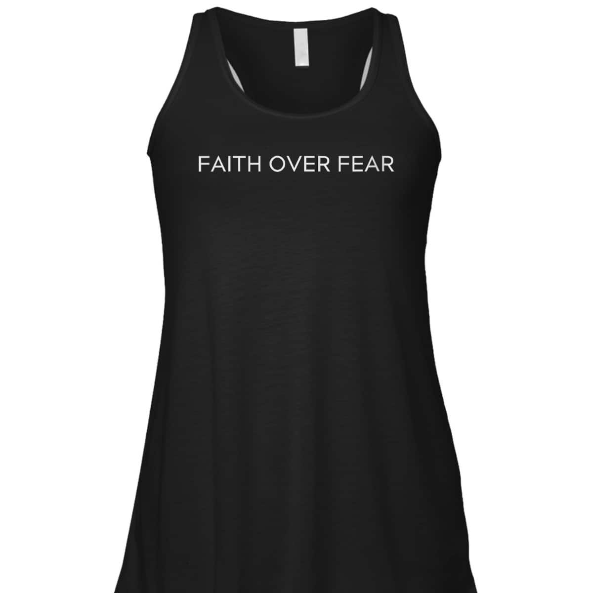 Faith Over Fear Trendy Christian Faith Saying Minimal T-Shirt Faith Over Fear Trendy Christian Faith Saying Minimal T-Shirt