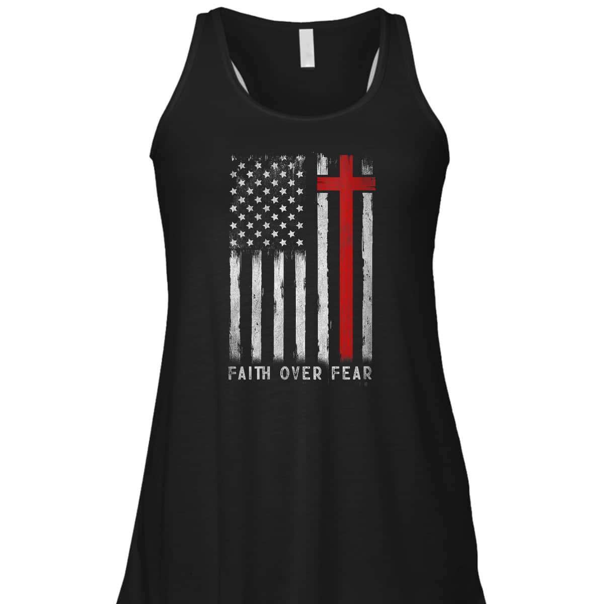 Independence Day T-Shirt 4th Of July USA Flag American Christ Faith Over Fear Christian Cross Independence Day T-Shirt 4th Of July USA Flag American Christ Faith Over Fear Christian Cross