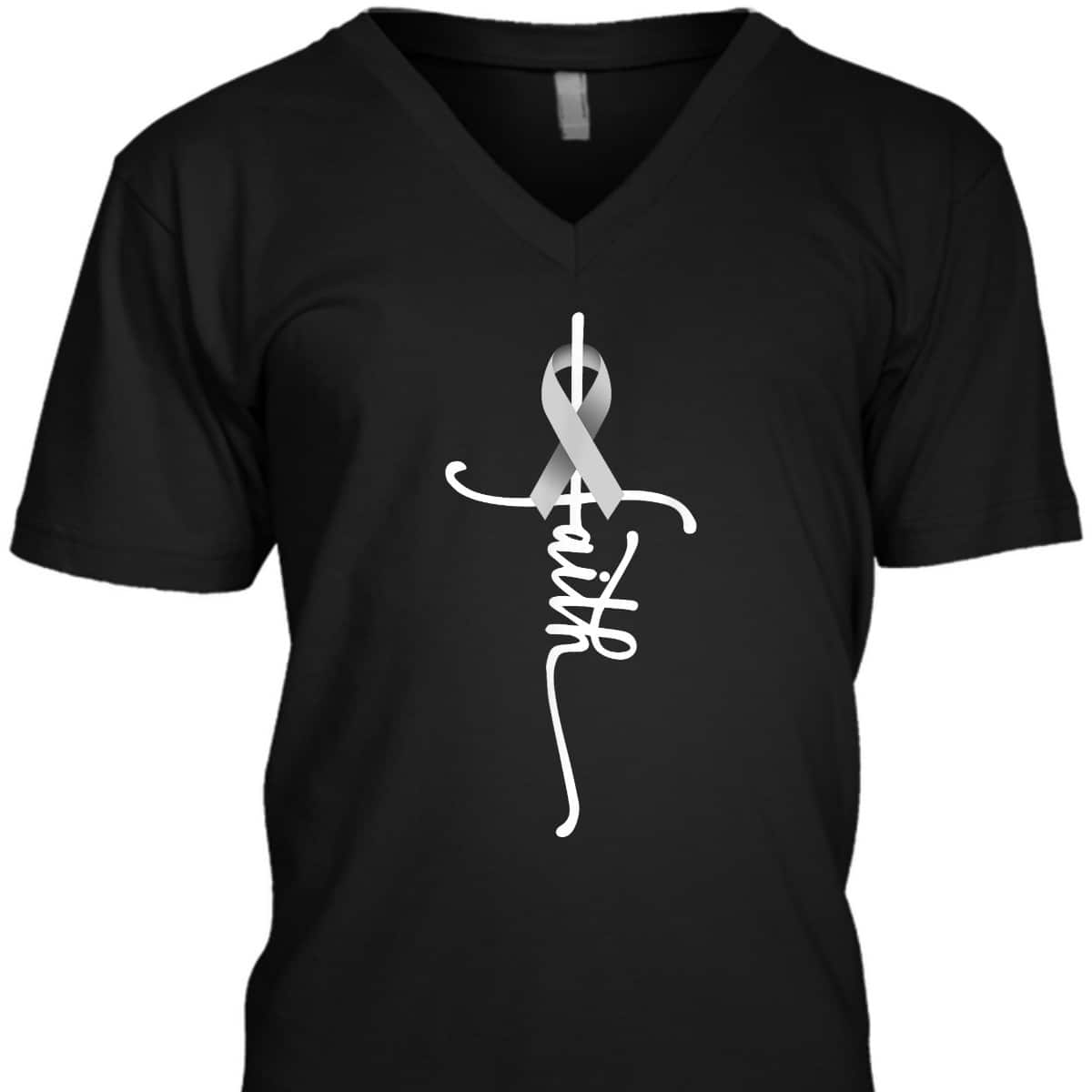 Lung Cancer Christian Faith Lung Cancer Awareness T-Shirt Lung Cancer Christian Faith Lung Cancer Awareness T-Shirt