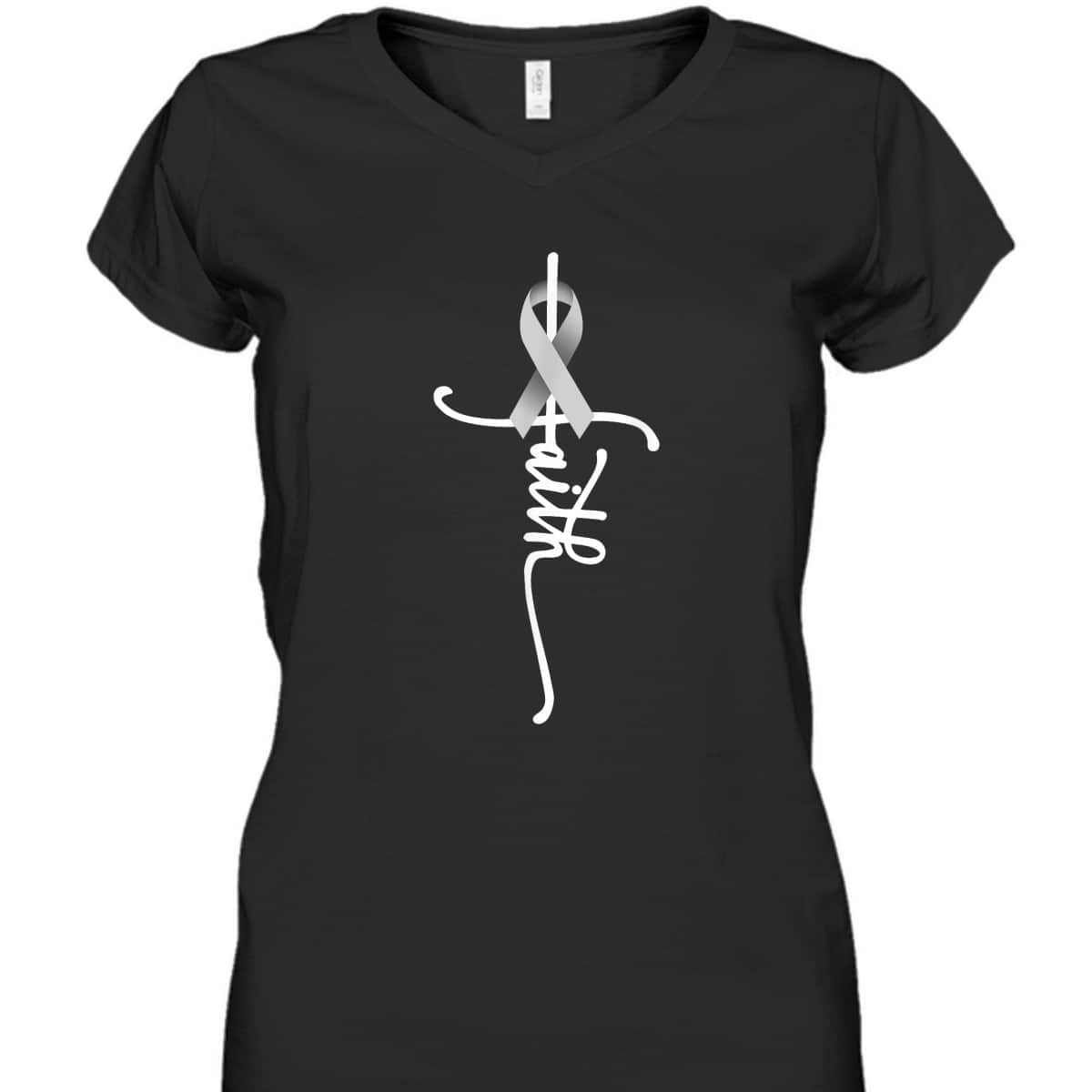 Lung Cancer Christian Faith Lung Cancer Awareness T-Shirt Lung Cancer Christian Faith Lung Cancer Awareness T-Shirt
