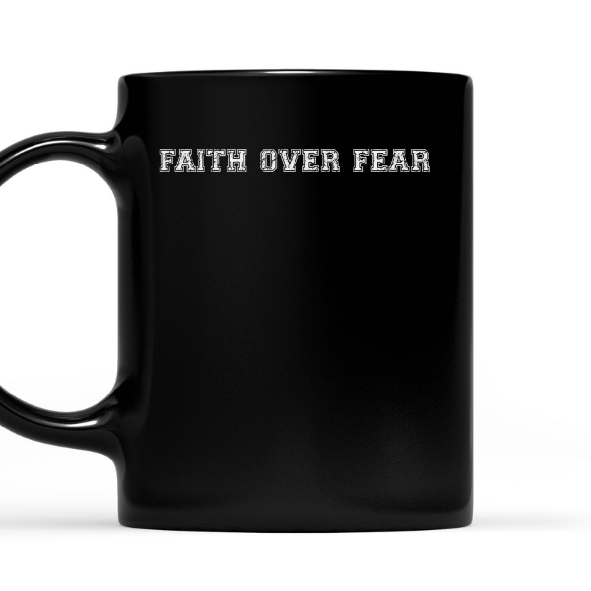 Trendy Christian Faith Over Fear T-Shirt Minimal Religious Saying Trendy Christian Faith Over Fear T-Shirt Minimal Religious Saying