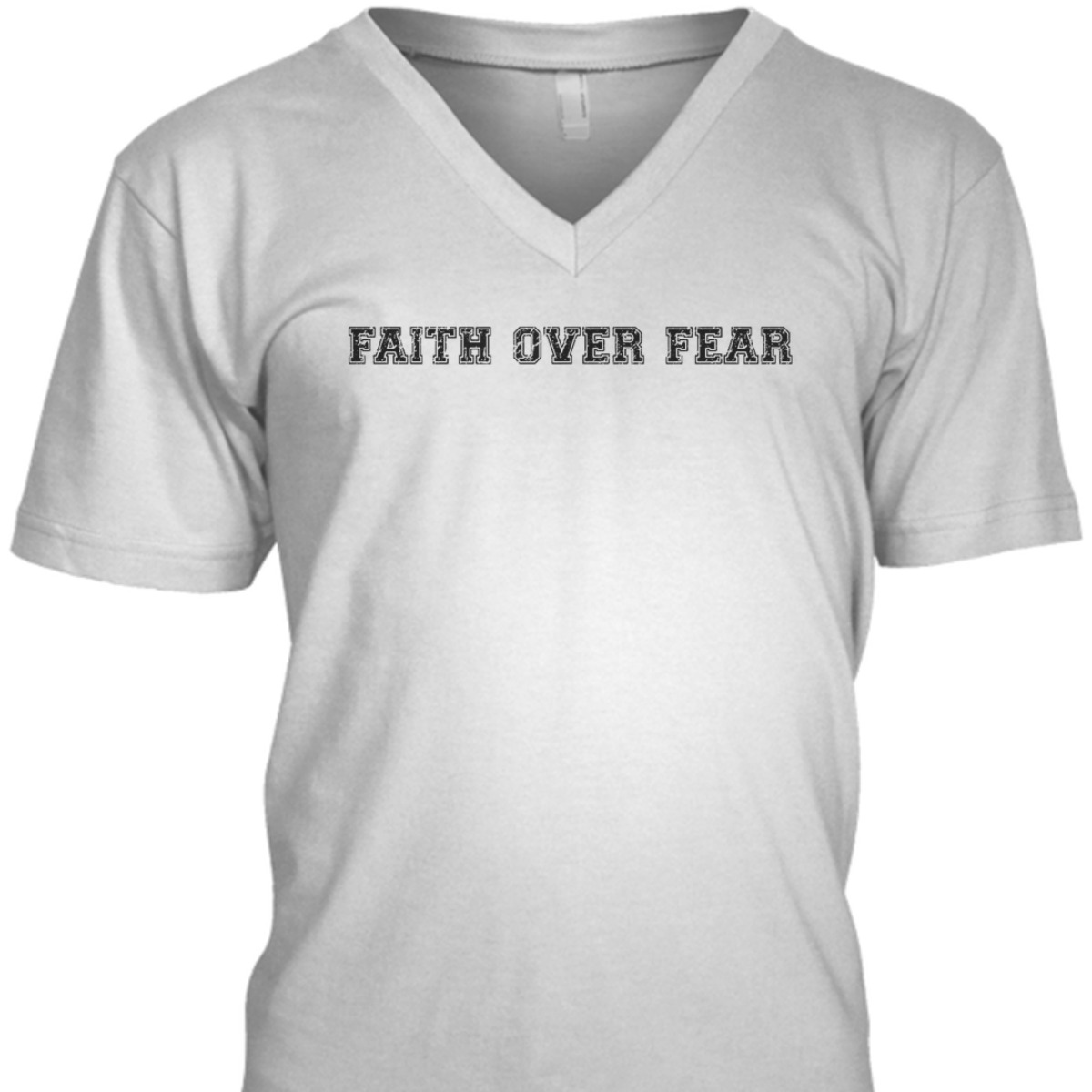 Faith Over Fear T-Shirt Trendy Christian Saying Minimal Faith Over Fear T-Shirt Trendy Christian Saying Minimal