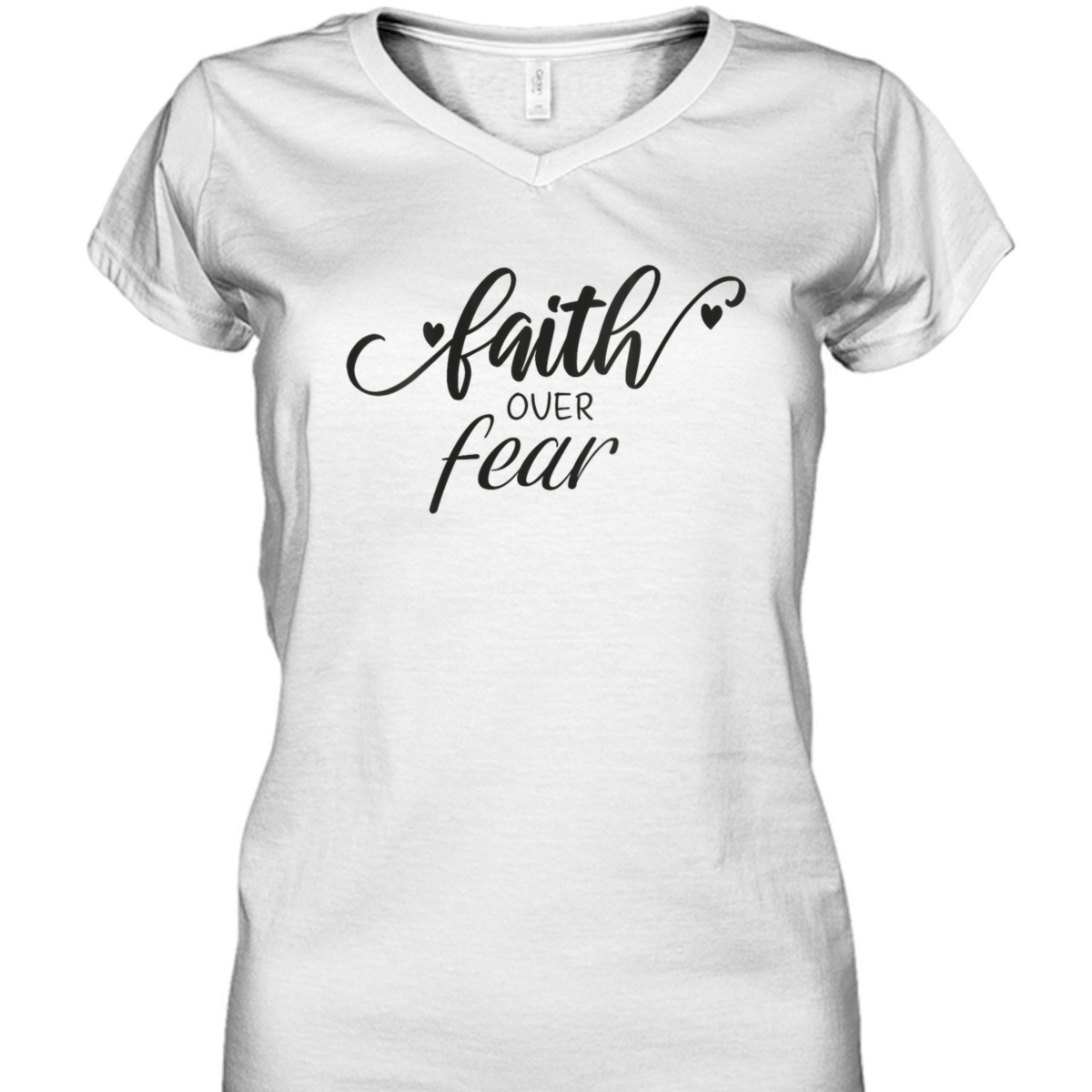 Faith Over Fear T-Shirt Christian Faith Inspirational Gift Faith Over Fear T-Shirt Christian Faith Inspirational Gift