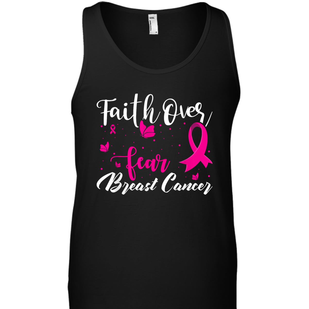 Faith Over Fear Love Breast Cancer Awareness T-Shirt Faith Over Fear Love Breast Cancer Awareness T-Shirt