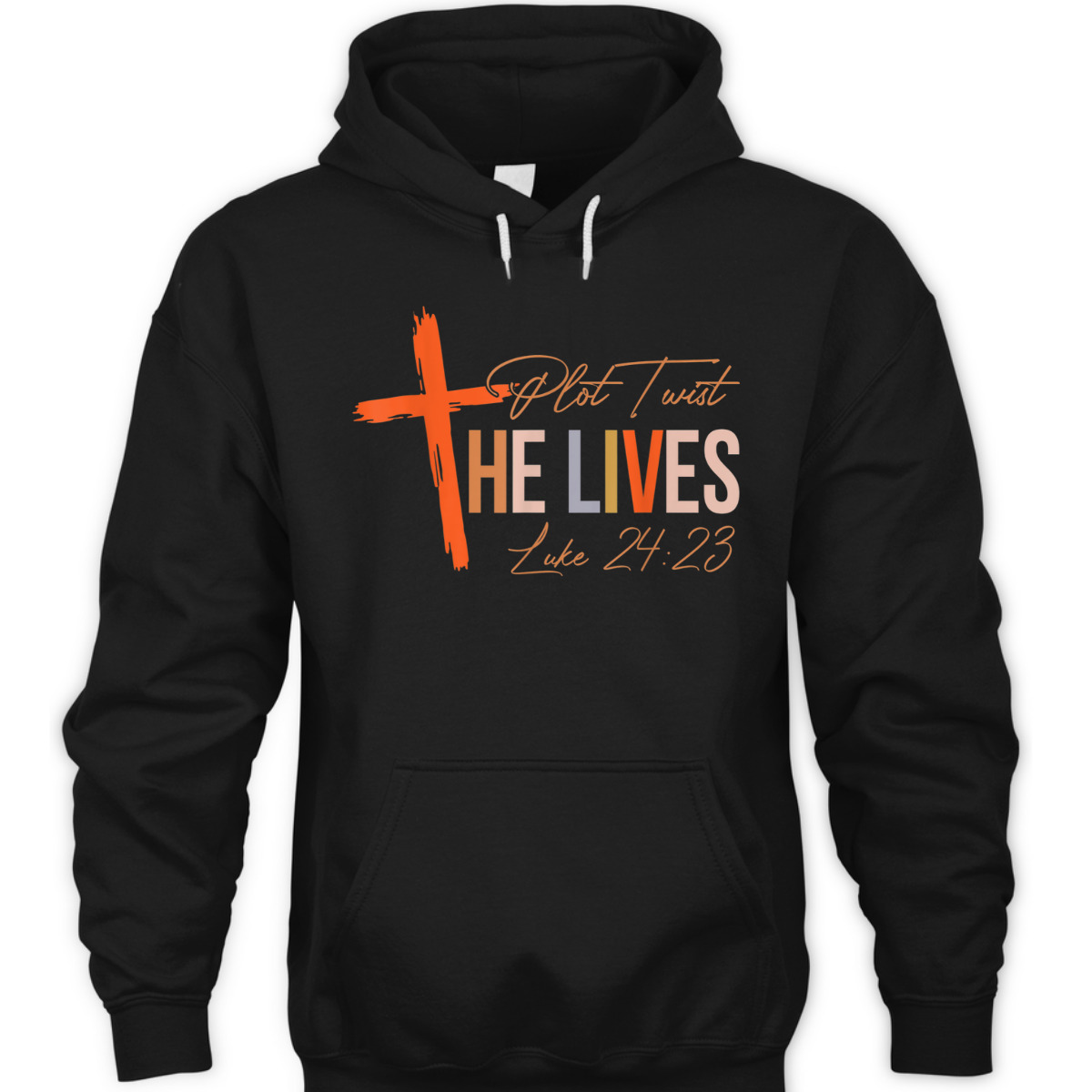 Vintage Plot Twist He Lives Cross Funny Christian Easter Day T-Shirt Luke 24:23 Vintage Plot Twist He Lives Cross Funny Christian Easter Day T-Shirt Luke 24:23