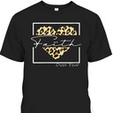 Jesus Christ Faith Over Fear Bible Verse Quote Leopard Christian T-Shirt
