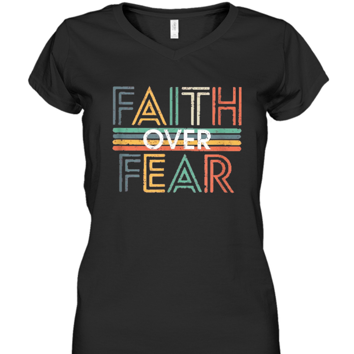 Jesus Christ Cross Faith Over Fear Quote Saying Christian T-Shirt Jesus Christ Cross Faith Over Fear Quote Saying Christian T-Shirt