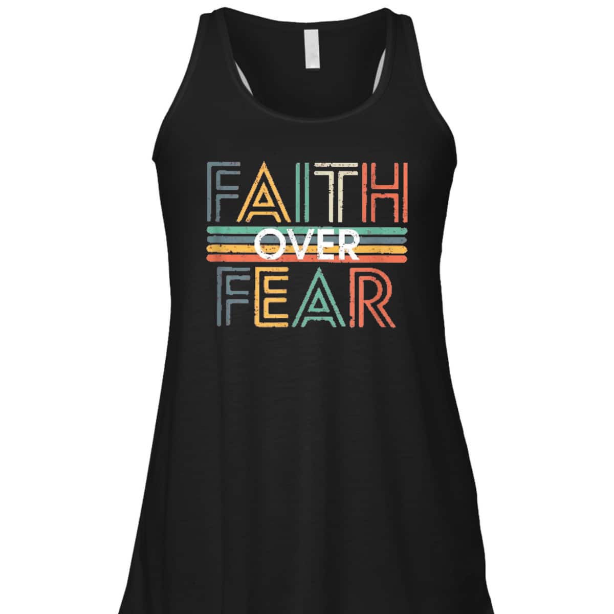 Jesus Christ Cross Faith Over Fear Quote Saying Christian T-Shirt Jesus Christ Cross Faith Over Fear Quote Saying Christian T-Shirt