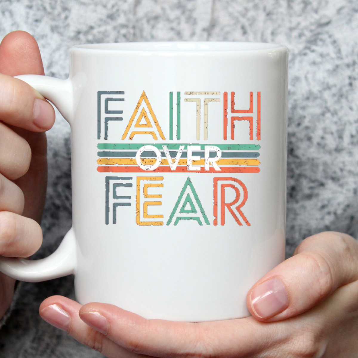 Jesus Christ Cross Faith Over Fear Quote Saying Christian T-Shirt Jesus Christ Cross Faith Over Fear Quote Saying Christian T-Shirt