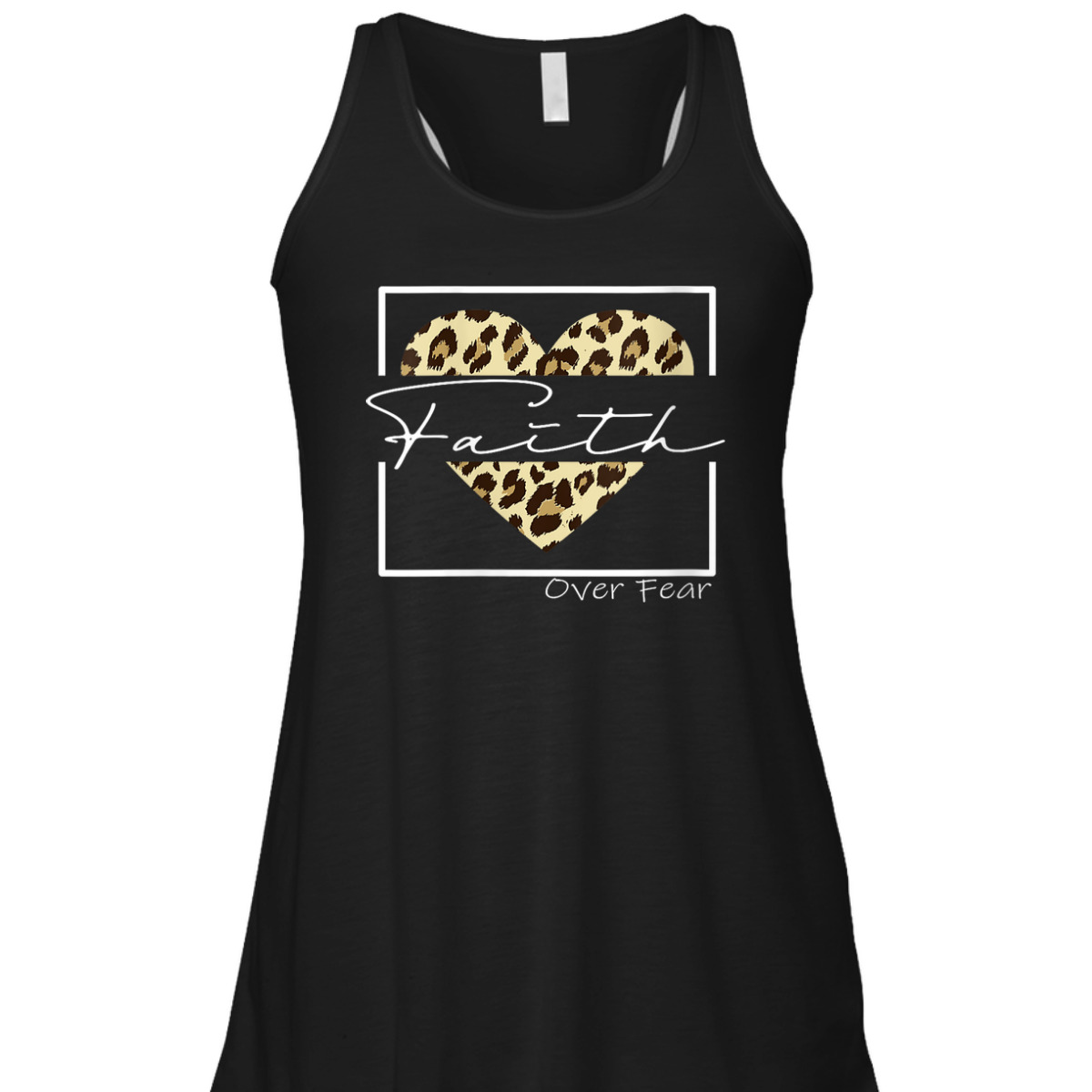 Jesus Christ Faith Over Fear Bible Verse Quote Leopard Christian T-Shirt Jesus Christ Faith Over Fear Bible Verse Quote Leopard Christian T-Shirt