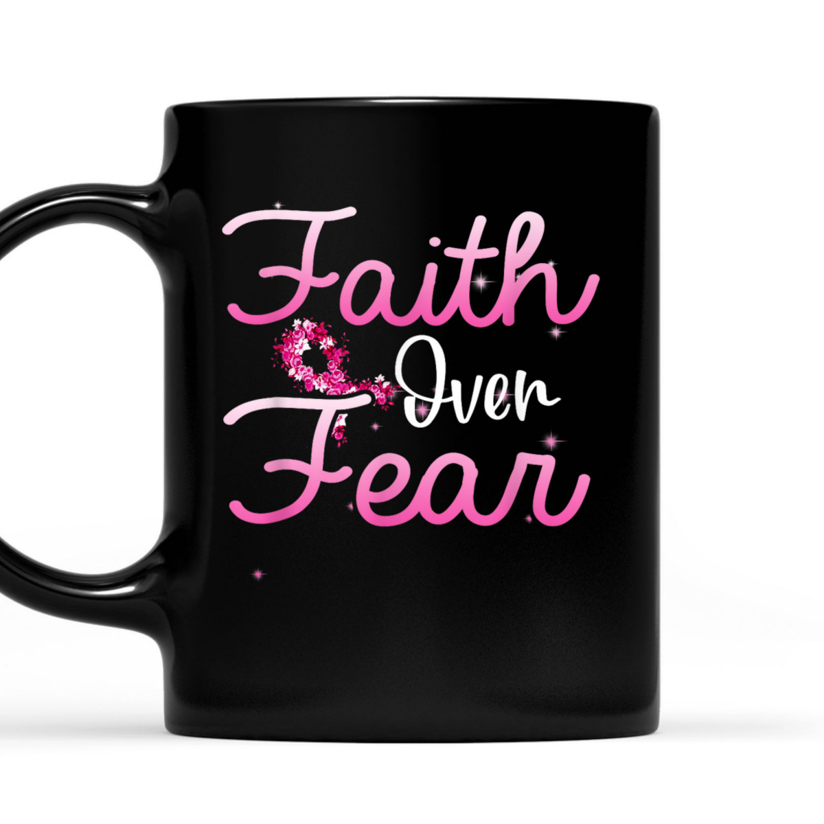 Christian Faith Over Fear Breast Cancer Survivor T-Shirt Christian Faith Over Fear Breast Cancer Survivor T-Shirt