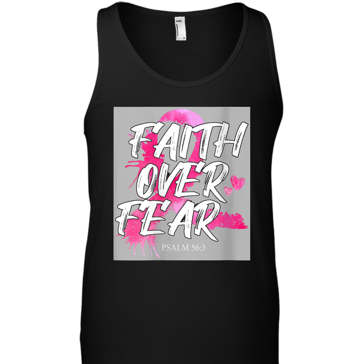 Faith Over Fear Breast Cancer Awareness Pink Ribbon Warrior T-Shirt Faith Over Fear Breast Cancer Awareness Pink Ribbon Warrior T-Shirt