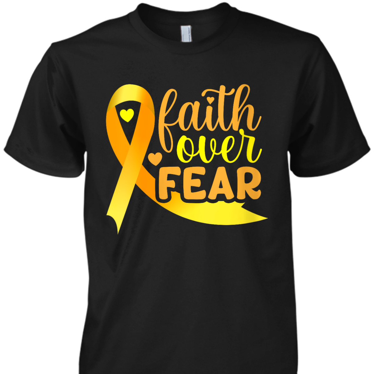 Faith Over Fear Ribbon Endometriosis Awareness Warrior T-Shirt Faith Over Fear Ribbon Endometriosis Awareness Warrior T-Shirt