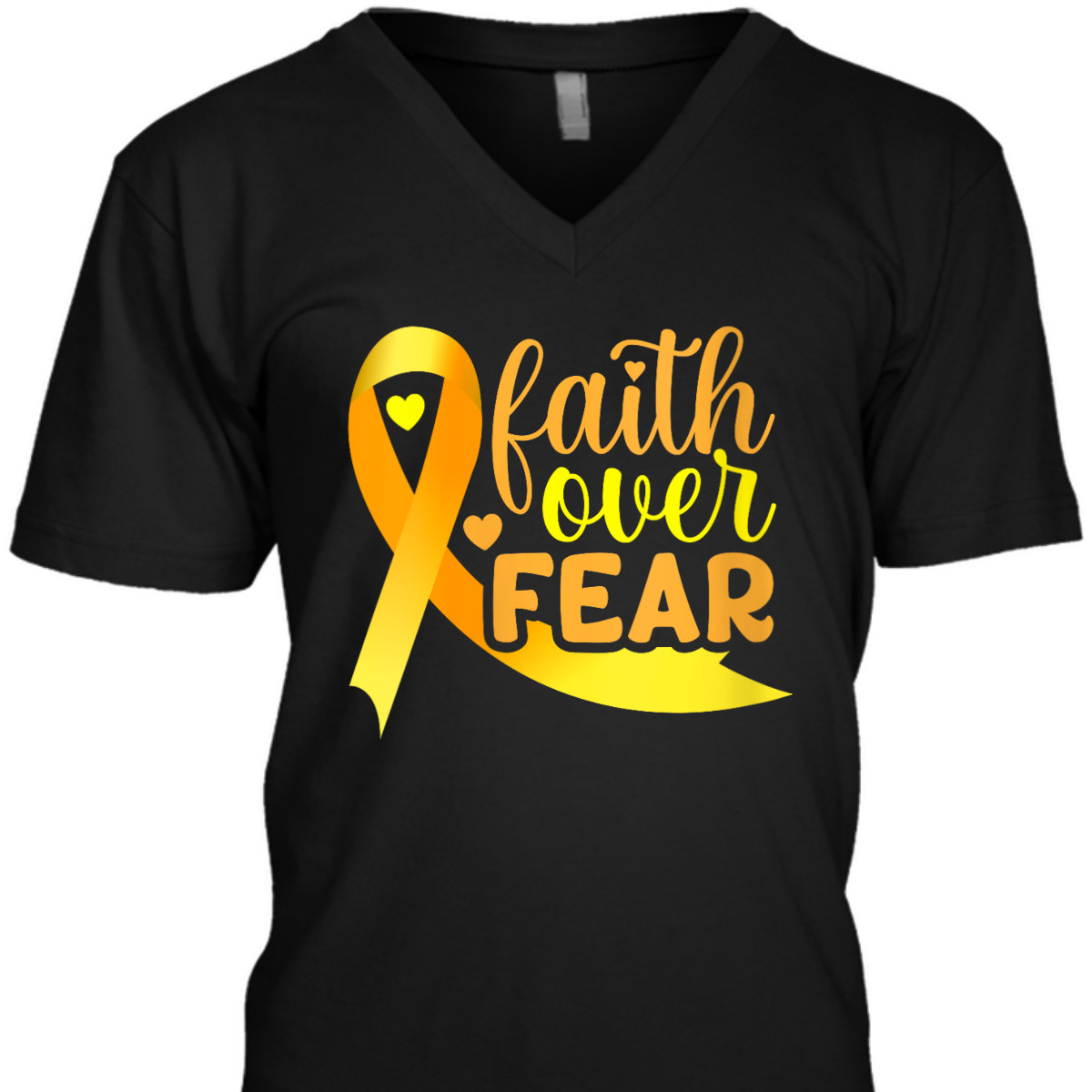 Faith Over Fear Ribbon Endometriosis Awareness Warrior T-Shirt Faith Over Fear Ribbon Endometriosis Awareness Warrior T-Shirt