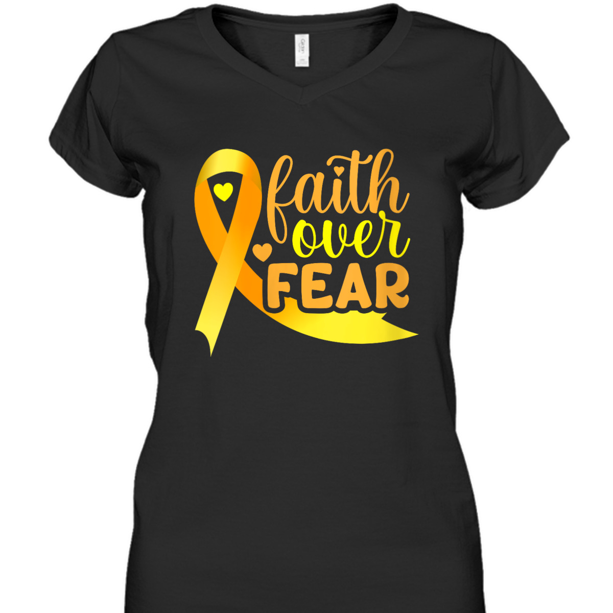 Faith Over Fear Ribbon Endometriosis Awareness Warrior T-Shirt Faith Over Fear Ribbon Endometriosis Awareness Warrior T-Shirt