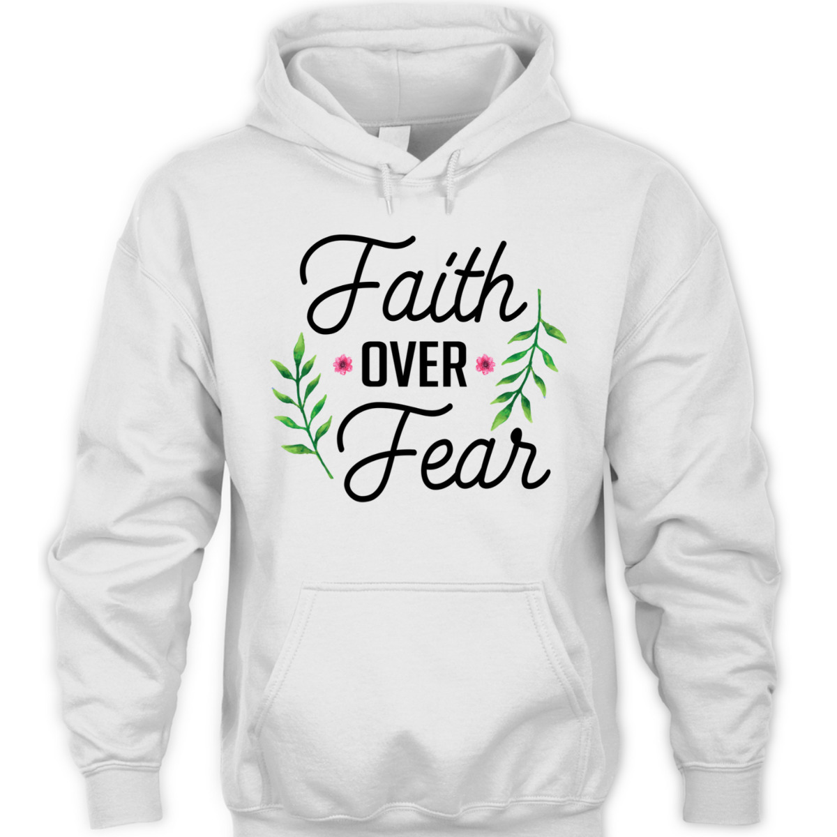 Faith Over Fear T-Shirt Floral Christian Religion Gift Faith Over Fear T-Shirt Floral Christian Religion Gift