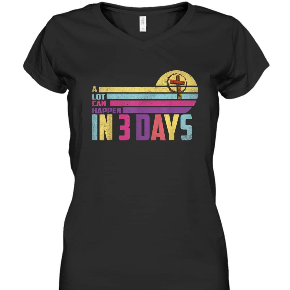 A Lot Can Happen In 3 Days Vintage Christian Easter Day T-Shirt A Lot Can Happen In 3 Days Vintage Christian Easter Day T-Shirt
