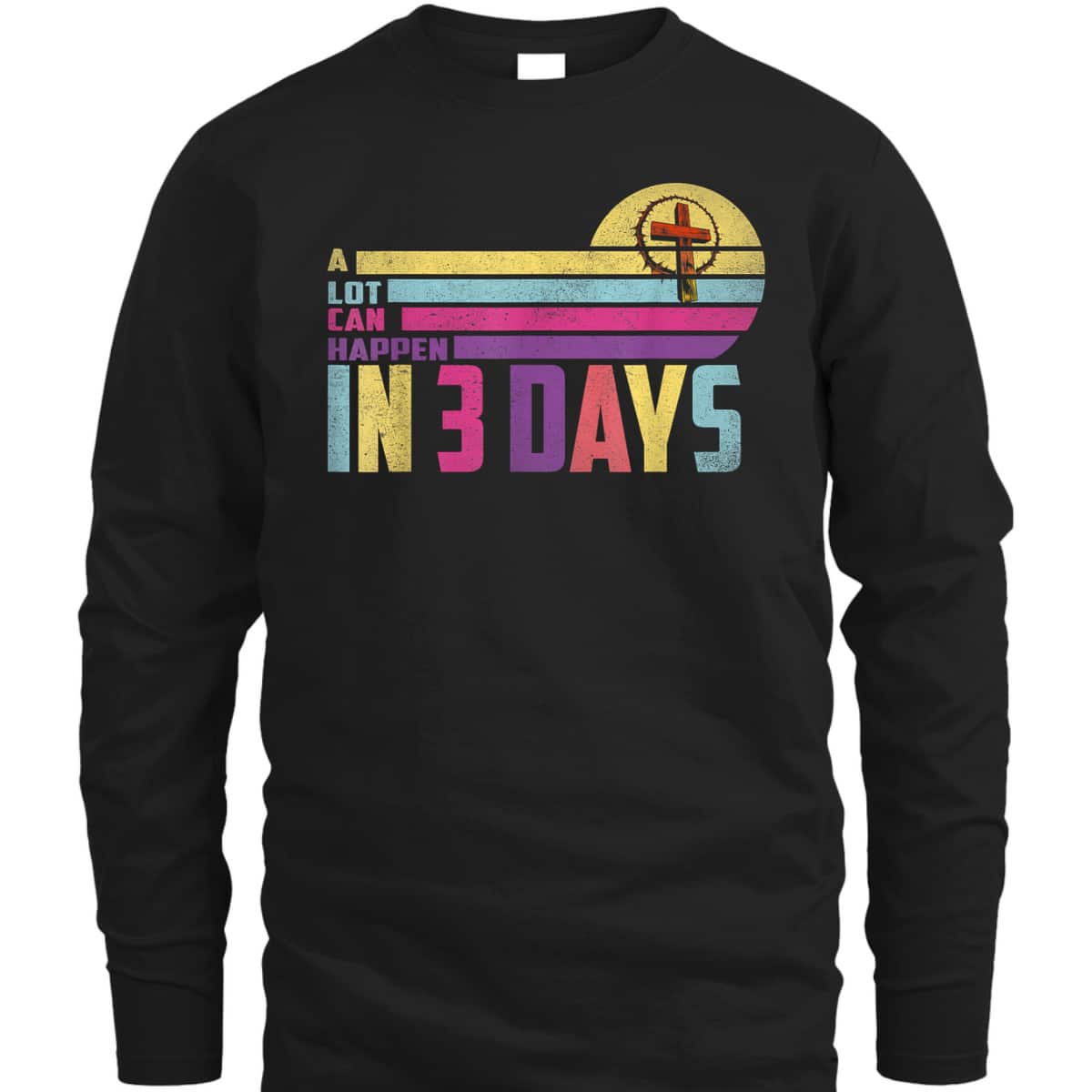 A Lot Can Happen In 3 Days Vintage Christian Easter Day T-Shirt A Lot Can Happen In 3 Days Vintage Christian Easter Day T-Shirt