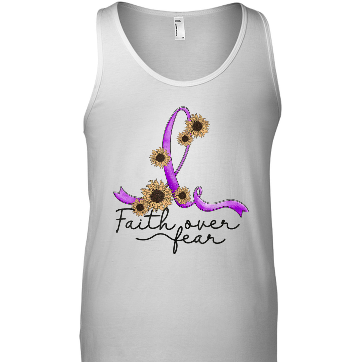 Epilepsy Awareness Sunflower Faith Over Fear Christian T-Shirt Epilepsy Awareness Sunflower Faith Over Fear Christian T-Shirt