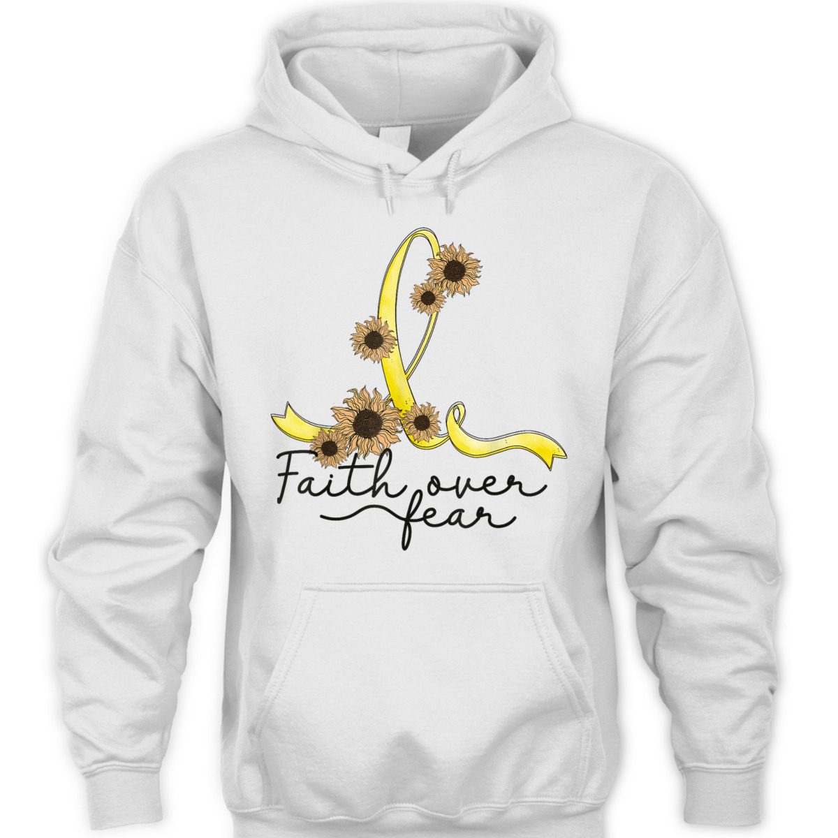 Endometriosis Awareness Sunflower Faith Over Fear Christian T-Shirt Endometriosis Awareness Sunflower Faith Over Fear Christian T-Shirt