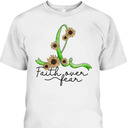 Gastroparesis Awareness Sunflower Faith Over Fear Christian T-Shirt Gastroparesis Awareness Sunflower Faith Over Fear Christian T-Shirt