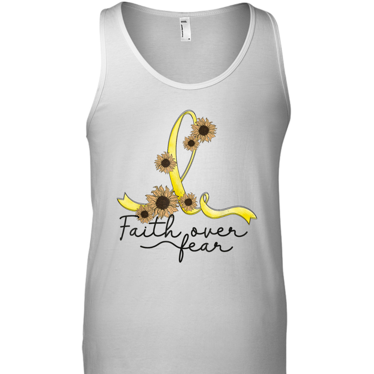 Endometriosis Awareness Sunflower Faith Over Fear Christian T-Shirt Endometriosis Awareness Sunflower Faith Over Fear Christian T-Shirt