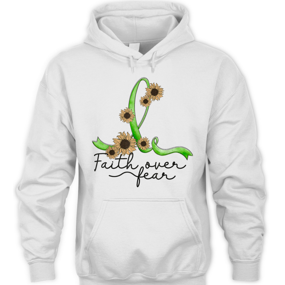 Gastroparesis Awareness Sunflower Faith Over Fear Christian T-Shirt Gastroparesis Awareness Sunflower Faith Over Fear Christian T-Shirt