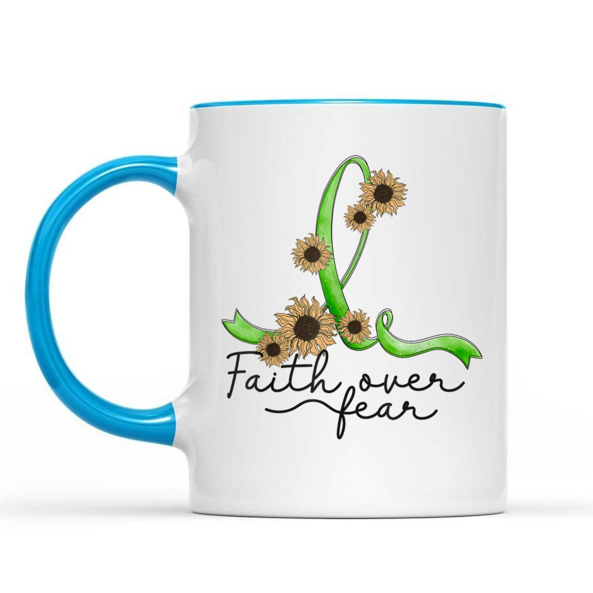 Gastroparesis Awareness Sunflower Faith Over Fear Christian T-Shirt Gastroparesis Awareness Sunflower Faith Over Fear Christian T-Shirt