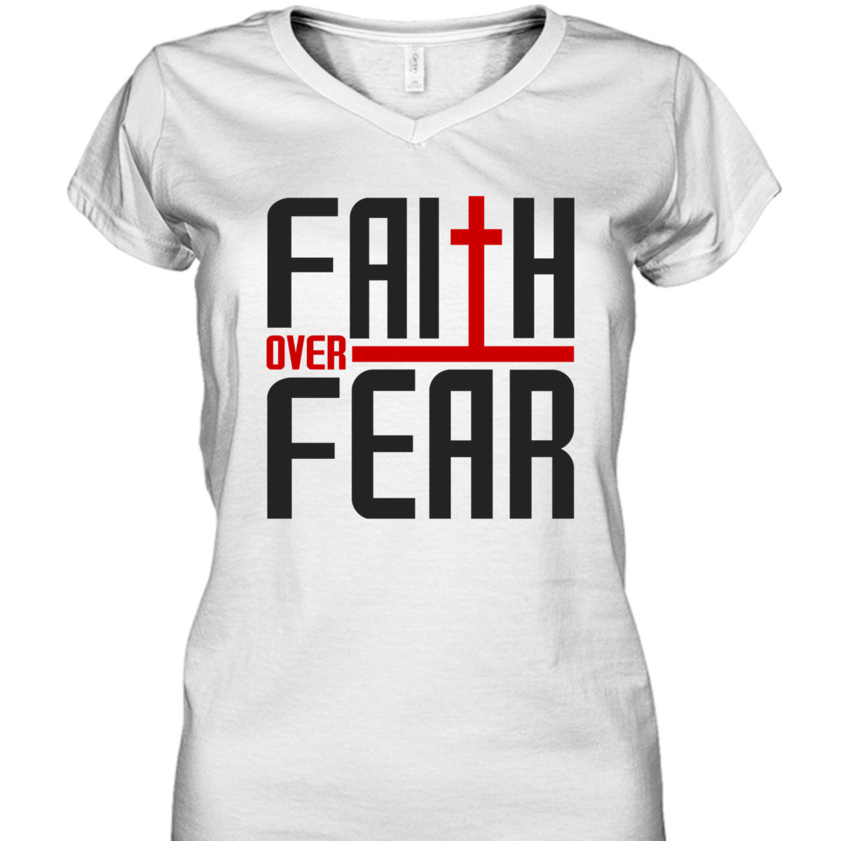 Vintage Faith Over Fear Christian Faith Religious T-Shirt Vintage Faith Over Fear Christian Faith Religious T-Shirt
