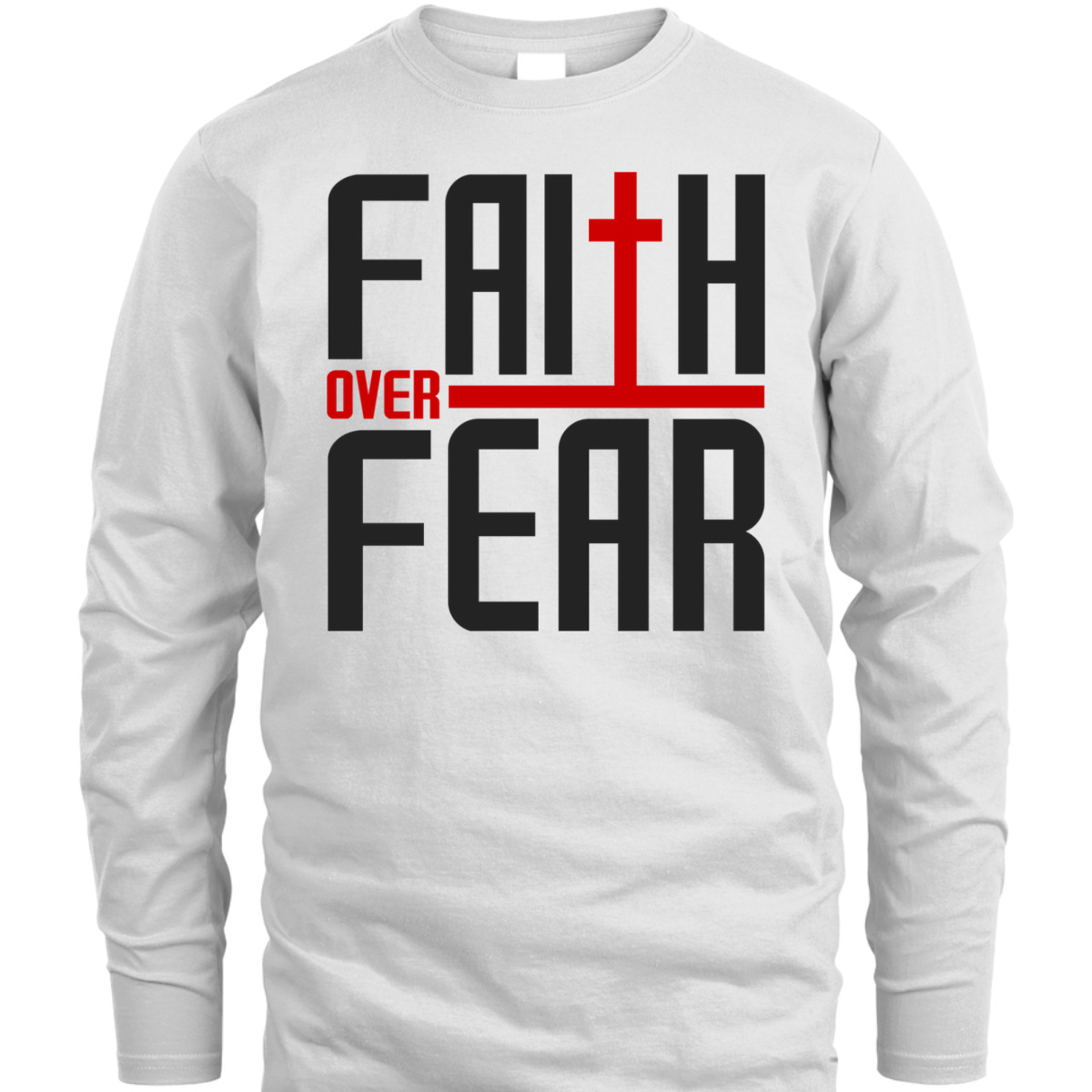 Vintage Faith Over Fear Christian Faith Religious T-Shirt Vintage Faith Over Fear Christian Faith Religious T-Shirt