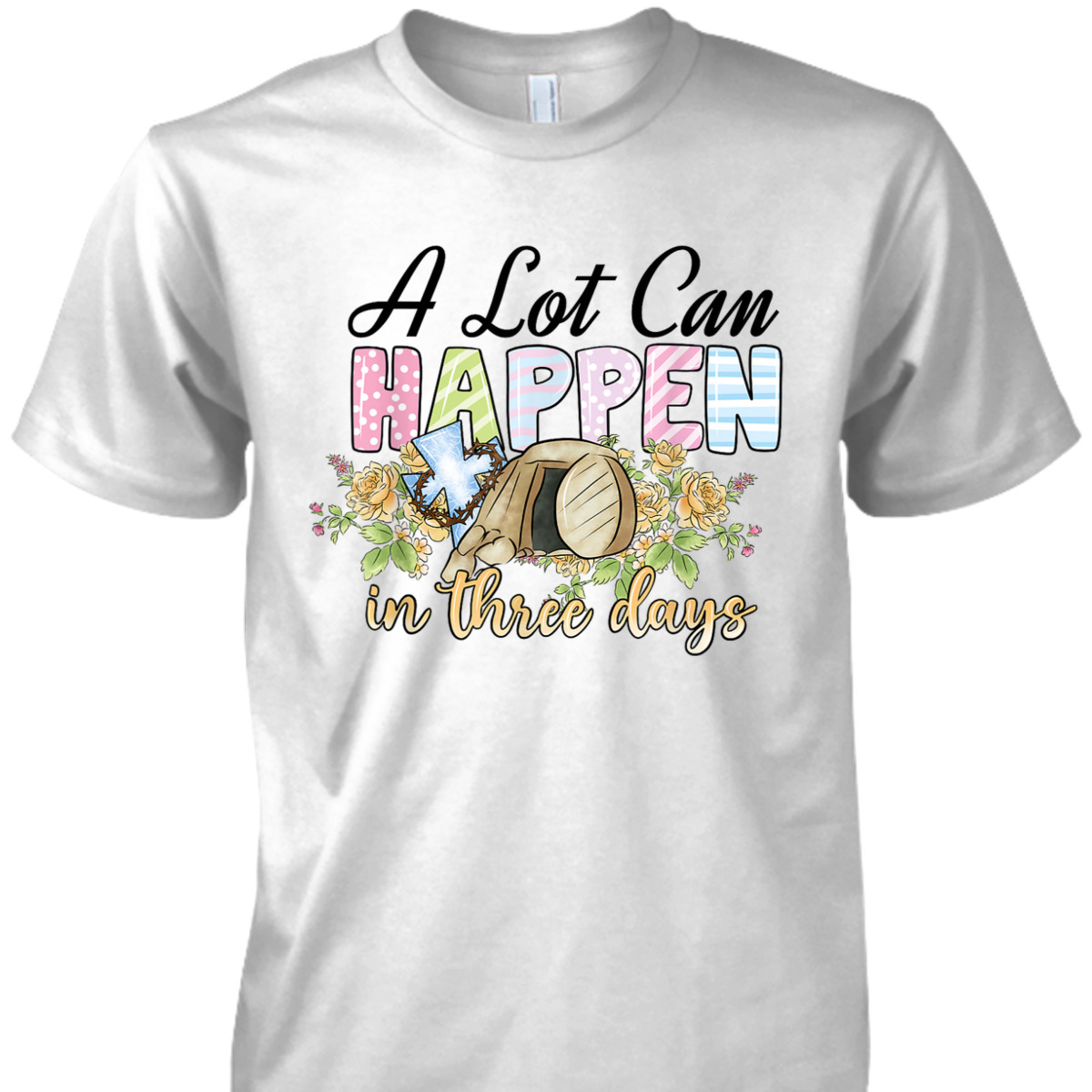 A Lot Can Happen In 3 Days Reto Vintage Christian Easter Day T-Shirt A Lot Can Happen In 3 Days Reto Vintage Christian Easter Day T-Shirt
