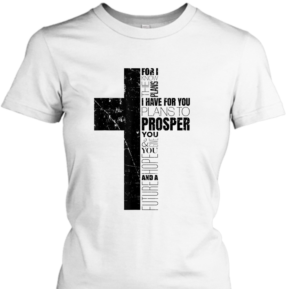 Christian Bible Verse T-Shirt Jeremiah 29:11 For I Know The Plans I Have For You