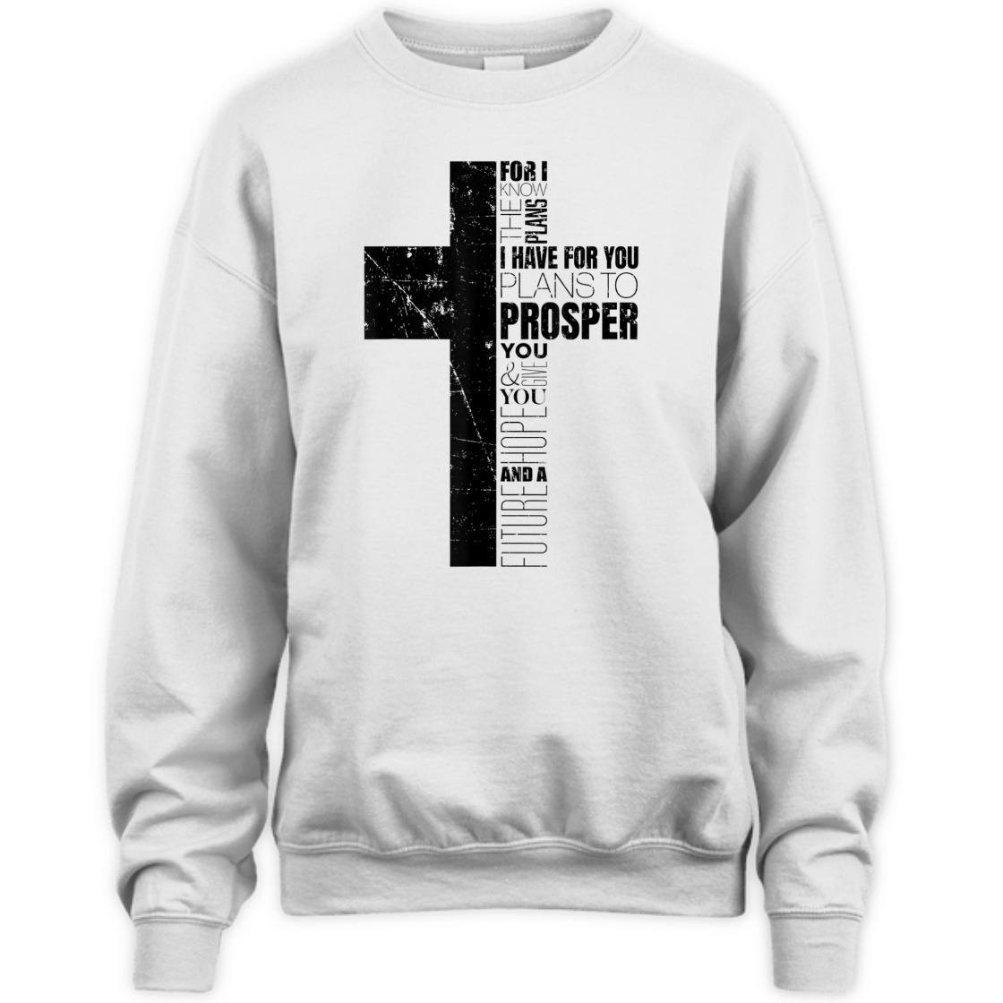 Christian Bible Verse T-Shirt Jeremiah 29:11 For I Know The Plans I Have For You