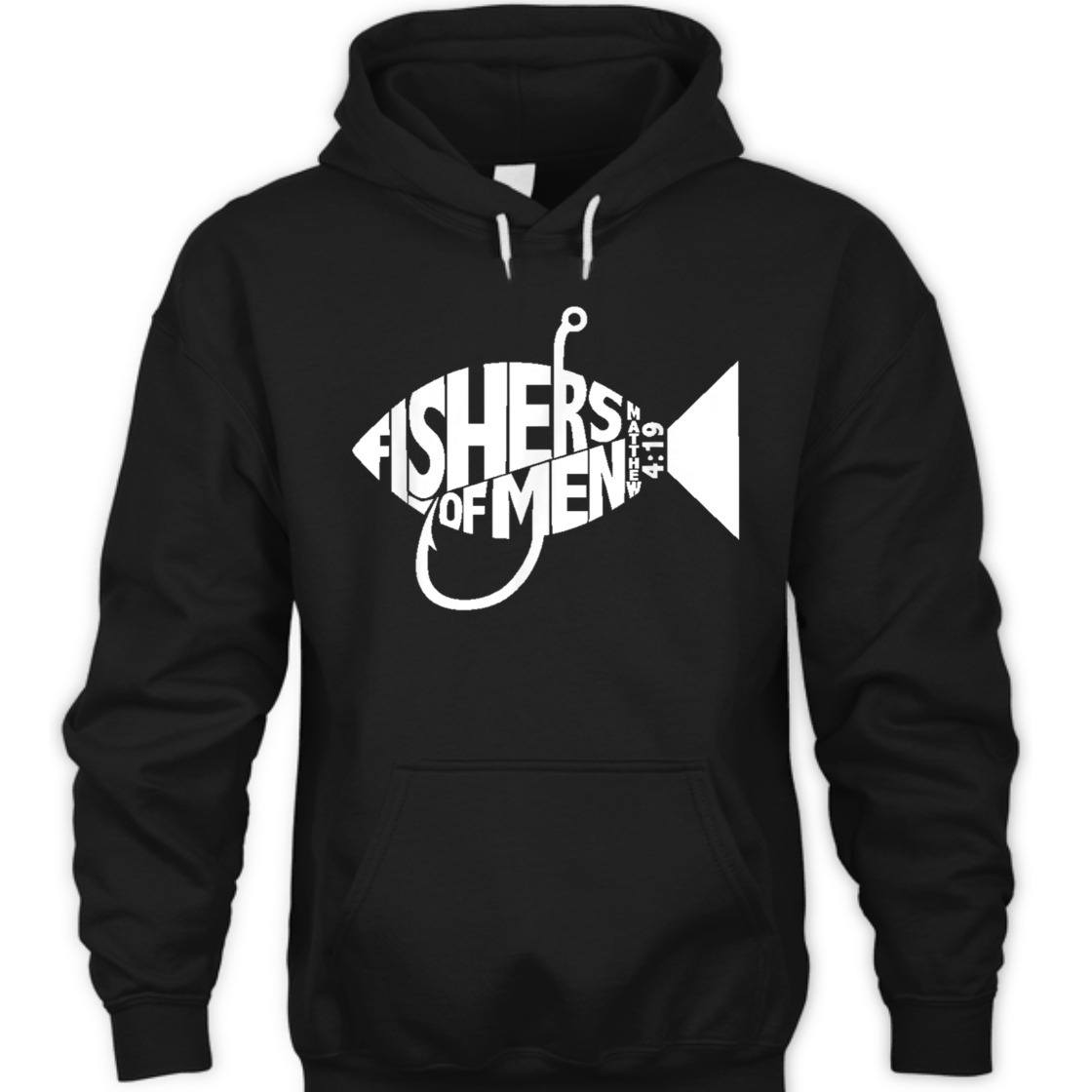 Fishers Of Men Matthew 4:19 Christian Bible Verse T-Shirt Fishers Of Men Matthew 4:19 Christian Bible Verse T-Shirt